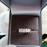 Oval Moissanite Eternity- Sterling Silver