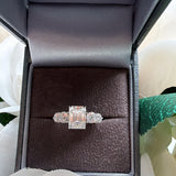 Emerald-Cut Moissanite 3ct  Ring – Sterling Silver