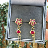 Andrea Earrings - Burgundy