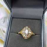 Sophie Moissanite Ring- Gold