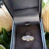 Emily Moissanite Ring- Gold