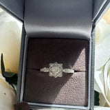 Eternal Bloom Moissanite Ring- Silver