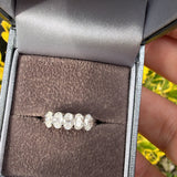 Oval Moissanite Eternity- Sterling Silver