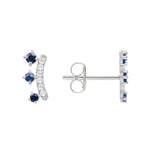 Sophia sapphire Studs- Gold & Silver Available