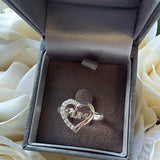 Sterling Silver Mum Heart Ring