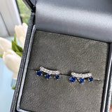 Sophia sapphire Studs- Gold & Silver Available