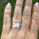 Interwoven Sterling Silver Ring