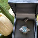 Sterling Silver  Blue Topaz Ring