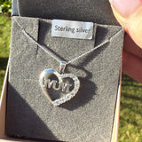 Sterling Silver Mum Necklace