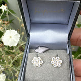 9ct  Flower Studs- 9ct gold earrings