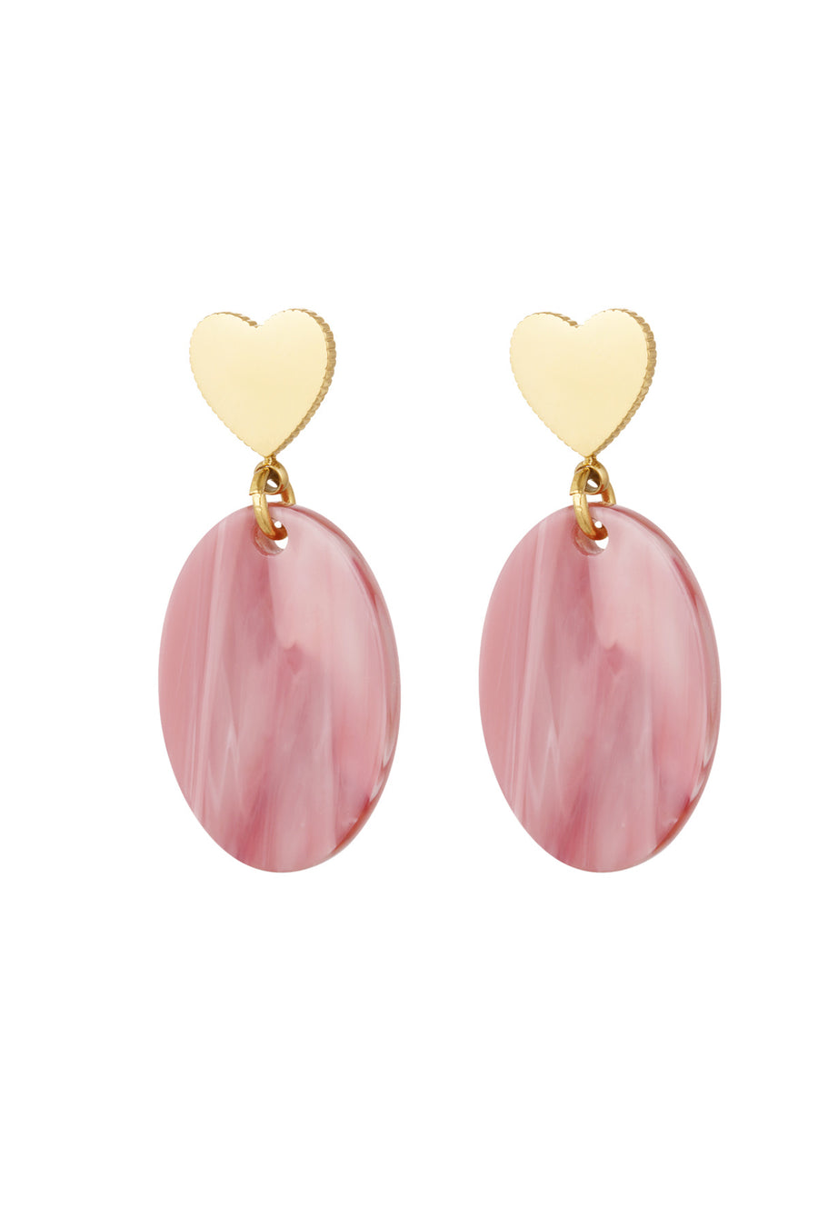 Hope earrings   - pink