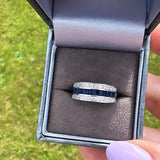 Sapphire  Sterling Silver Ring