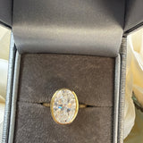 Celeste Oval Bezel Ring – Gold/ sterling silver gold plated