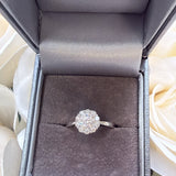 Eternal Flower Moissanite Ring- Silver