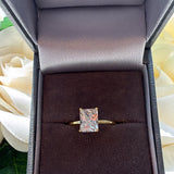 Clara  Gold Plated Solitaire Ring