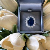 Sterling Silver Sapphire Ring