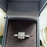 Eternal Bloom Moissanite Ring- Silver