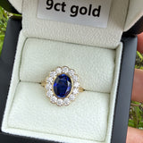 9ct Gold Sapphire Bloom Ring