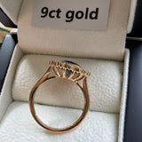 9ct Gold Sapphire Bloom Ring