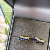 Sophia sapphire Studs- Gold & Silver Available