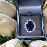 Sterling Silver Sapphire Ring