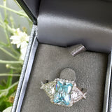 Sterling Silver  Blue Topaz Ring