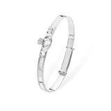 Sterling Silver Kids Claddagh Bangle Set