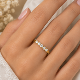 Moissanite Eternity Ring- Gold