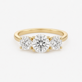 9ct Gold Emily 2ct Trilogy Ring