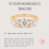 9ct Gold Emily 2ct Trilogy Ring