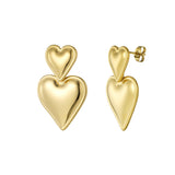 Double Heart Earrings