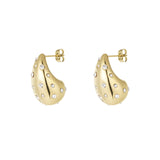 Sparkle Drop Earrings Gold