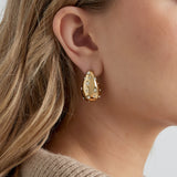 Sparkle Drop Earrings Gold