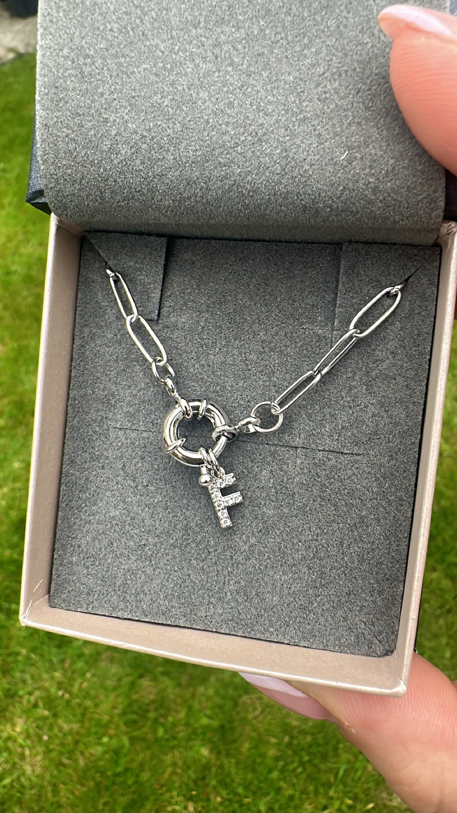 Initial Necklace Necklace( Gold & Silver)