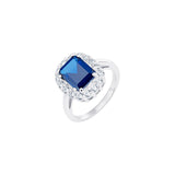 Sterling Silver Sapphire Ring