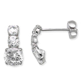 9ct White Gold Earrings- 9ct White gold