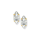 9ct  9ct Marquise Earrings- 9ct gold