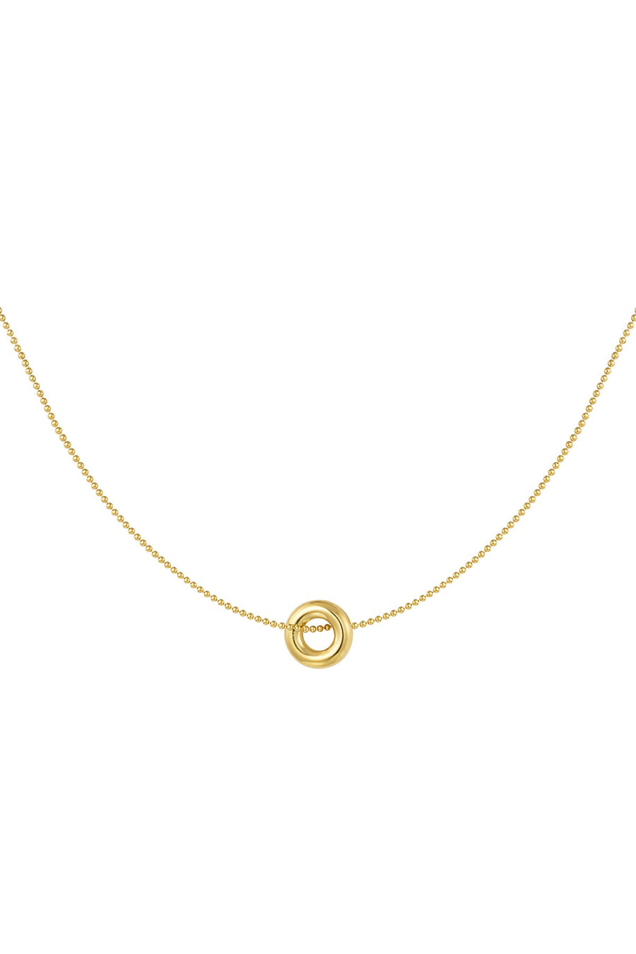 Circle Charm Necklace- Gold & Silver Available