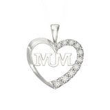 Sterling Silver Mum Necklace