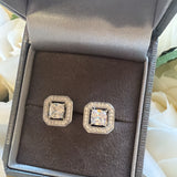 Sterling Silver Square Earrings