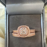 Rose Gold Sterling Silver size 12 Ring set