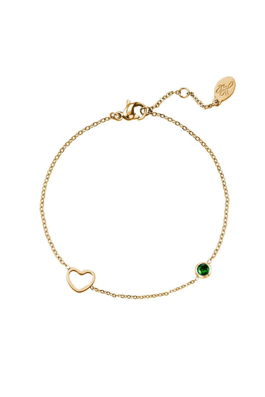 May/Emerald Birthstone Bracelet