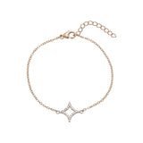 Gold-Plated Sterling Silver Sparkle Star Bracelet