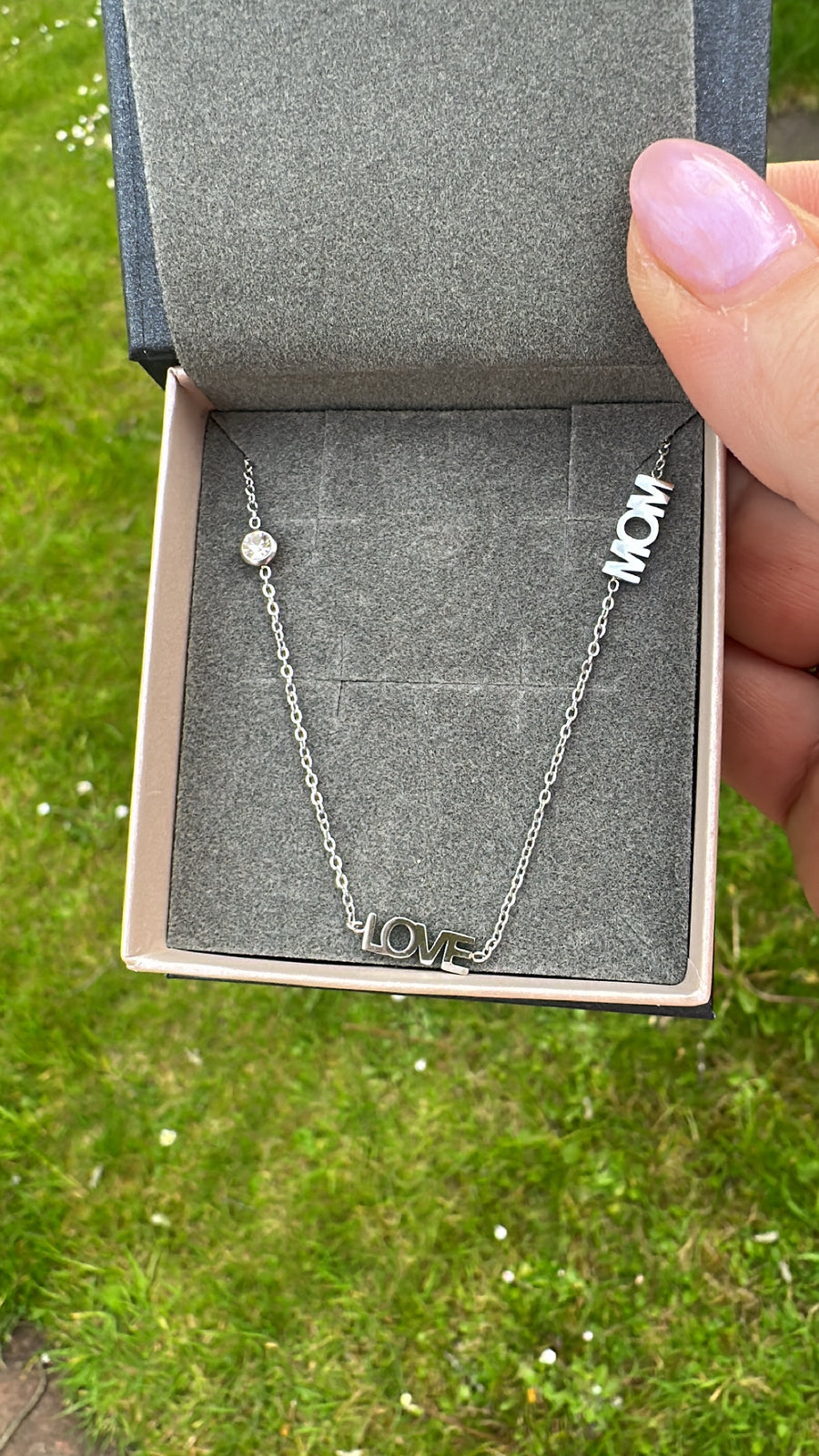 Love - Mom - Necklace- Gold & Silver Available