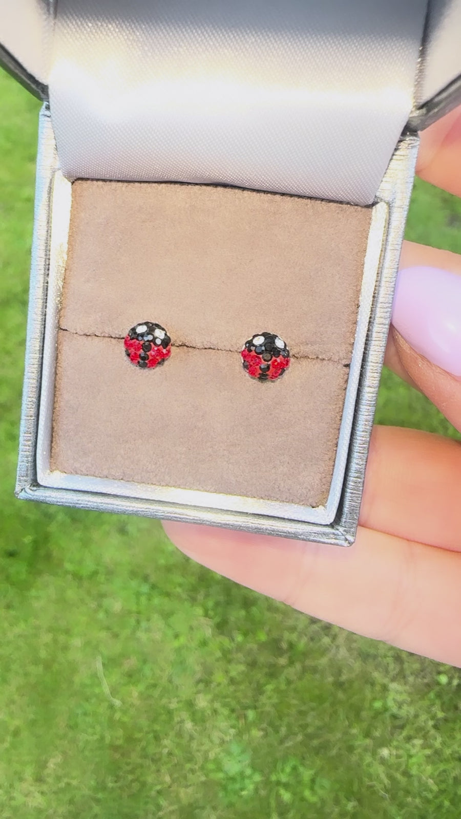 Sterling Silver Ladybird  Earrings