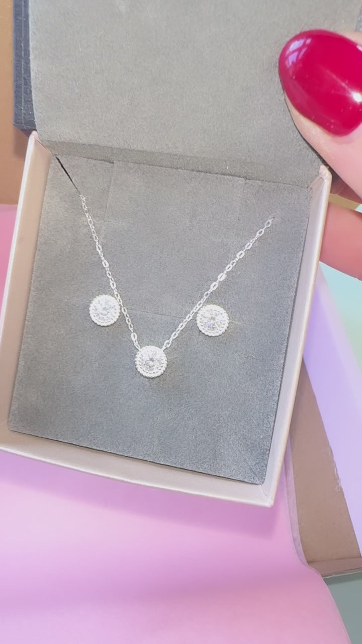 Sterling Silver Olivia Chain & Earrings Set