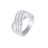 Interwoven Sterling Silver Ring