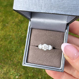 Emily Moissanite Ring - Silver