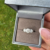 Emily Moissanite Ring - Silver