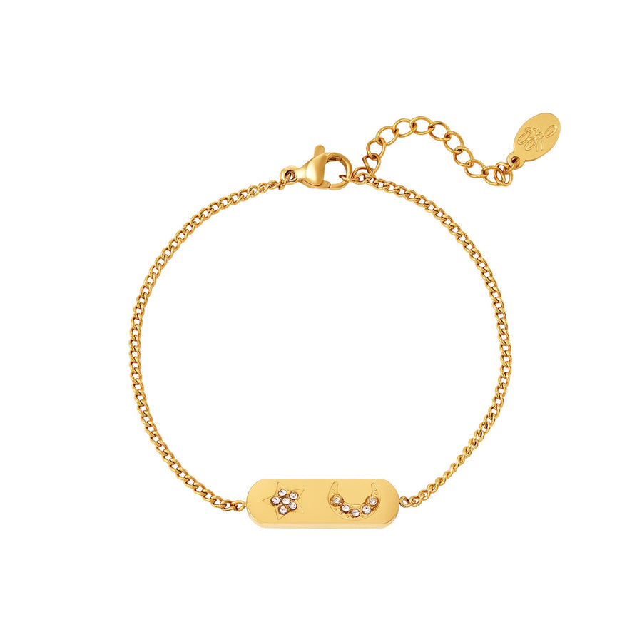 Star & Moon Bracelet - Gold & Silver Available